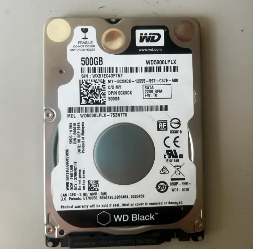 HD WD Black | 500GB | Saudável