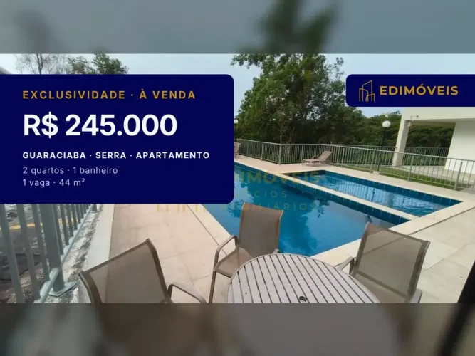 Guaraciaba: Apartamento 2 quartos com portaria e segurança para você