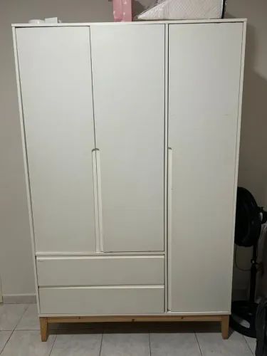 Guarda roupa infantil branco 100% MDF