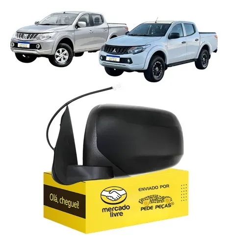 Retrovisor L200 Triton 2017 18 19 20 21 2022 L.e Elétrico