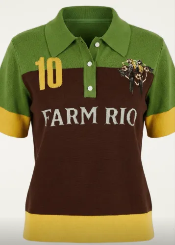 blusa polo tricot copa farm rio