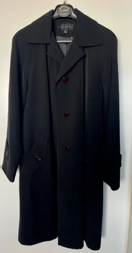 Trench Coat Sobretudo Gallery Preto Importado Tam M/G Luxo