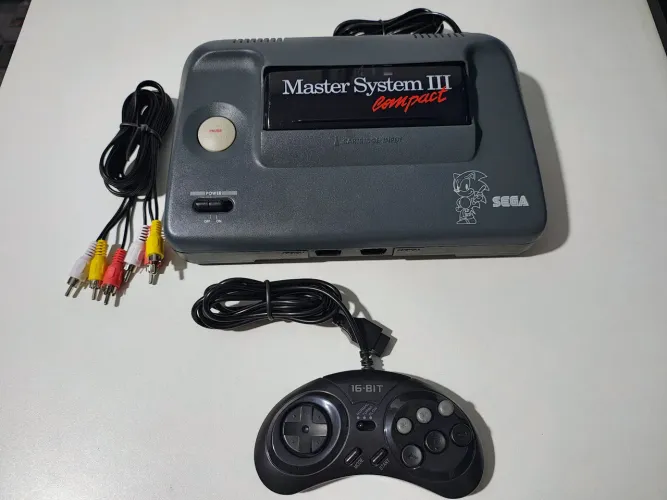 Vídeo Game Master System 3 Compact Sonic com mod. Av.