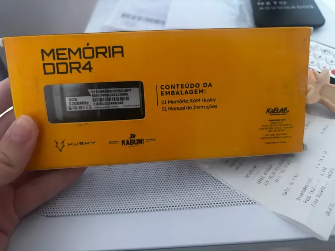 Memória RAM Husky Impulse, 8GB, 3200MHz, DDR4, CL16, Preto