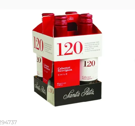 Vinho Chileno Santa Rita Cabernet Sauvignon 187ml c/ 4 Unid
