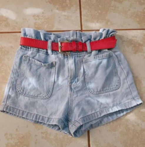 Shorts jeans feminino HQ80 tamanho 32