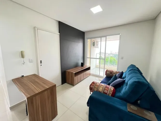 Apartamento com 1 quarto para alugar, 50 m² por R$ 2.800/mês - Residencial Praça do Poeta