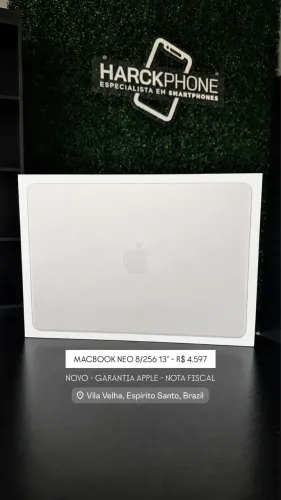 MacBook NEO 8/256 Blush NOVO - Loja Física - Nota fiscal