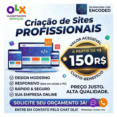 Seu negócio ou empresa na internet a partir de 150R$