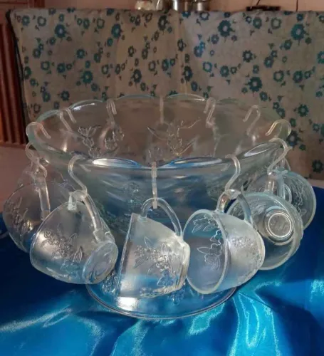 Conjunto de ponche antigo