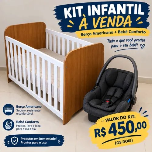 Berço americano & bebê conforto