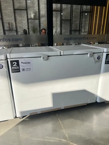 Freezer horizontal 411L 2 tampas - novo - pronta entrega 