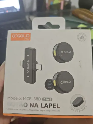 Microfone Gold NOVO