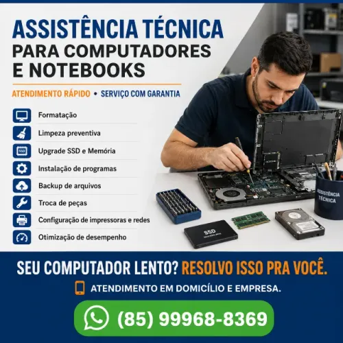 Assistência Técnica em Computadores e Notebooks