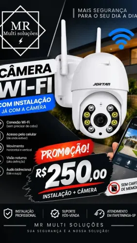 Promoção camera wi-fi