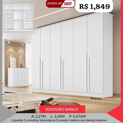Guarda Roupa Casal MDF