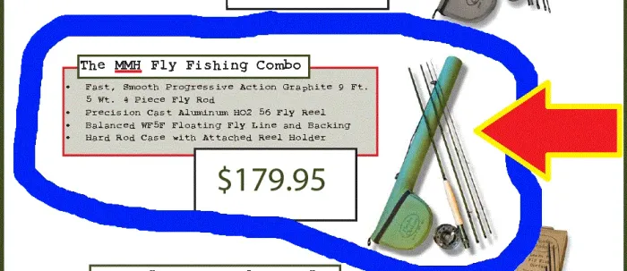 conjunto de pesca com mosca nº 5 - NOVO!