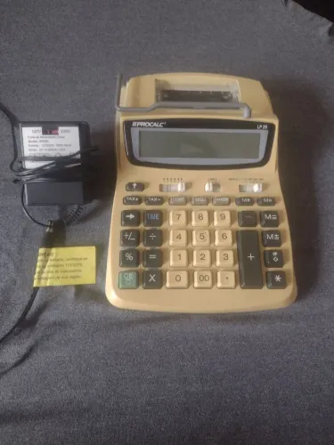 Procalc calculadora de mesa com bobina , visor para 12 dígitos LP 25 