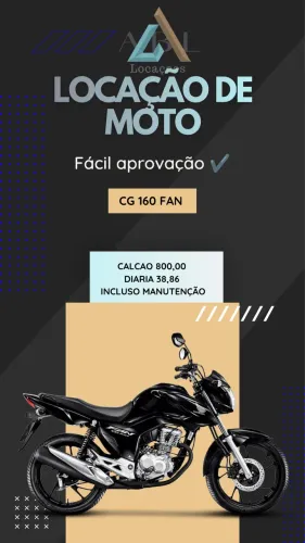 Locação de moto - Aluguel de moto 