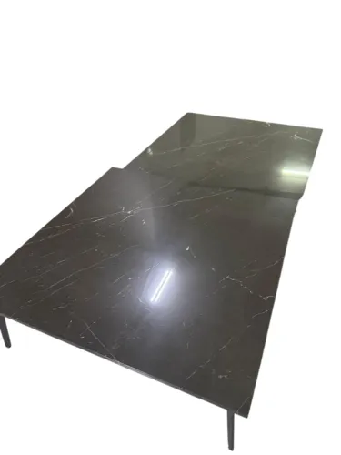 Mesa de Mármore Preto Premium Design Sala Jantar