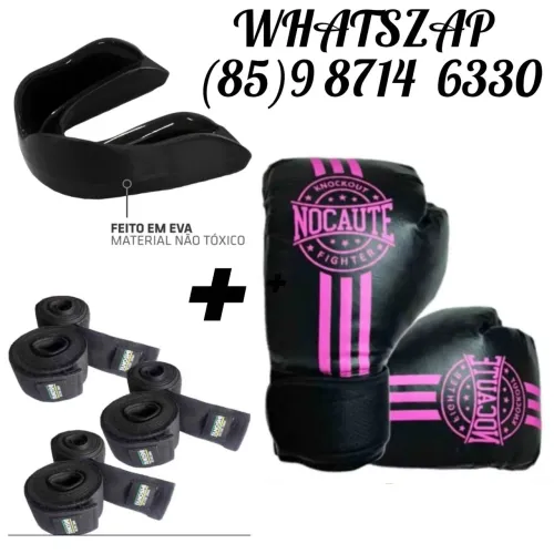 kit boxe. luvas muay Thai, bandagem e proteção bocal. entrega grátis