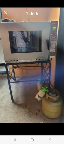 Forno industrial a gás +Armário de pão completo