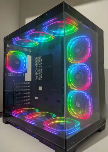 Gabinete Gamer Aquário Com 10 Fans ARGB (NOVO)