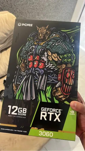 Placa de Vídeo PCYES GeForce RTX 3060 12GB GDDR6 Dual Fan | Nova Lacrada