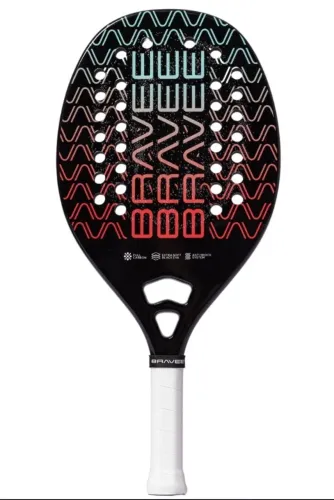 Raquete Beach Tennis 3k Full Carbon Profissional Bravee