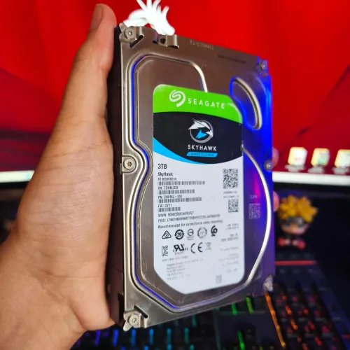HD 3TB Disco Rígido Seagate SkyHawk Surveillance Semi Novo