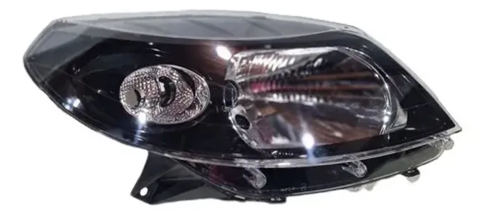 Farol Direito Renault Sandero 2008 2011 Máscara Negra