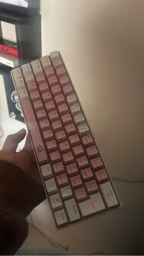 Teclado Mecânico Gamer Compacto Redragon Fizz Sakura
