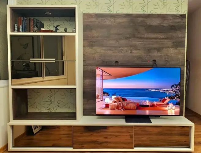 Home Theater / Rack Painel Planejado para TV em MDF 26mm (2,55m x 2,00m) - Impecável