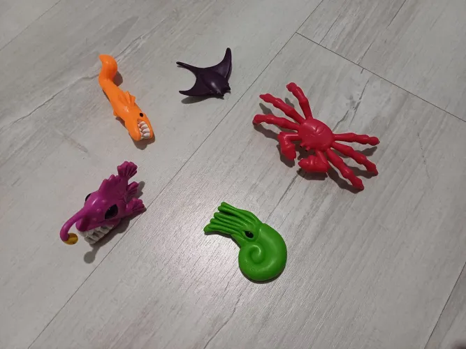 Kit 5 animais marinhos imaginext