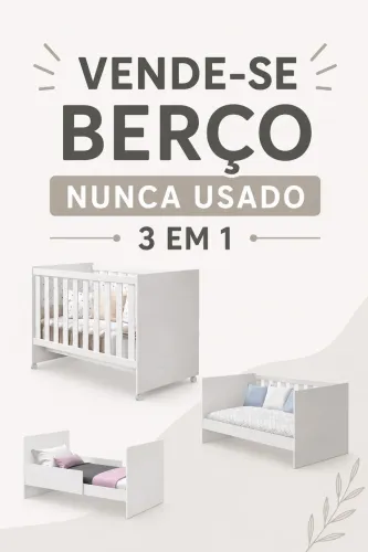 Vendo berço 3 em 1 nunca usado (dentro da caixa)
