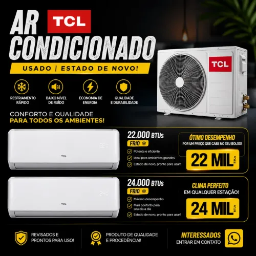 Ar condicionado 22/24mil BTUS