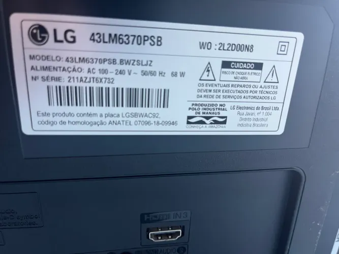 TV LG 43?
