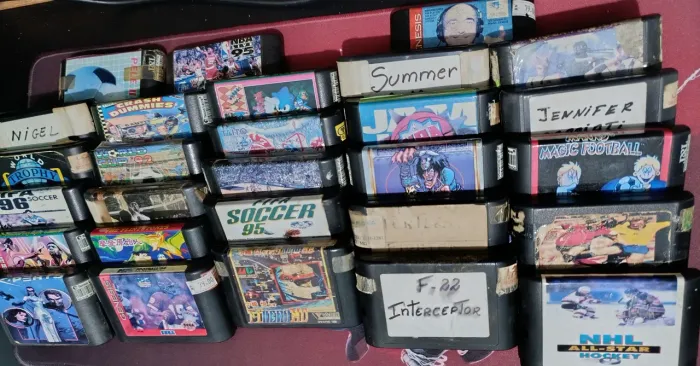 Lote de jogos Mega Drive - 28 cartuchos 