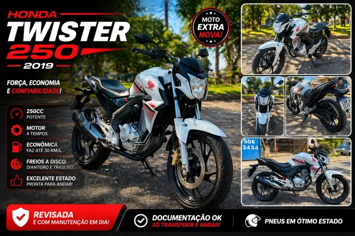 Honda cb Twister 250f 2019