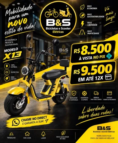 Scooter Elétrica X13 1000W