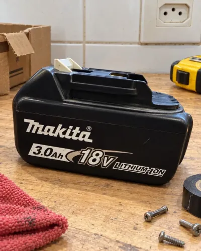 Bateria Makita 18V 3Ah BL1830B Original LXT Usada - Testada com Marcador de Carga