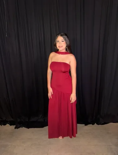 Vestido Marsala (Tamanho P/S)
