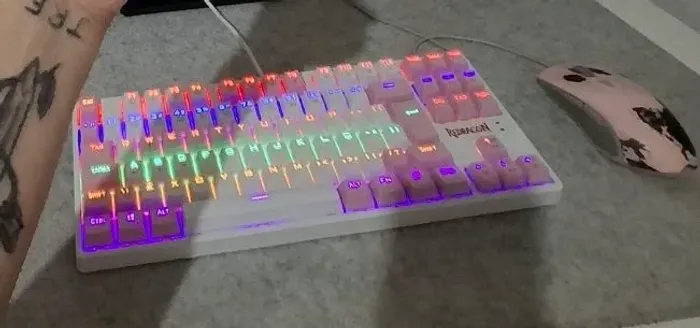Teclado Mecânico Kumara Red Dragon switch blue