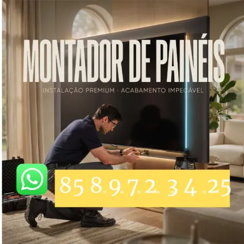 Montador de móveis. Montagem rápida, segura e sem complicação. painel