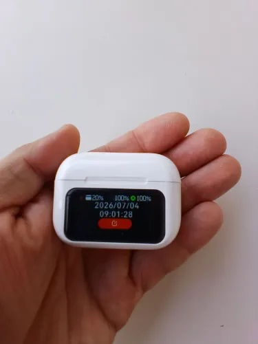 Fone com tela multifunções, Bluetooth, Novo