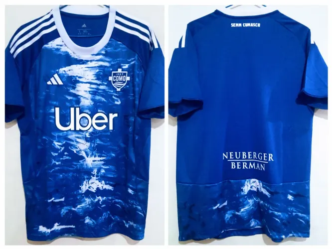 Camisa Futebol Como 1907 2025 / 2026 Italia Home Nico Paz Pronta Entrega<br><br>