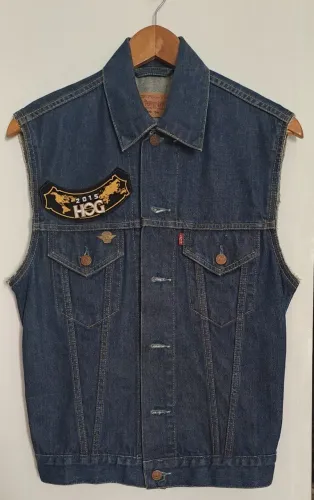 Jaqueta Jeans  customizada HOG Harley Davidson
