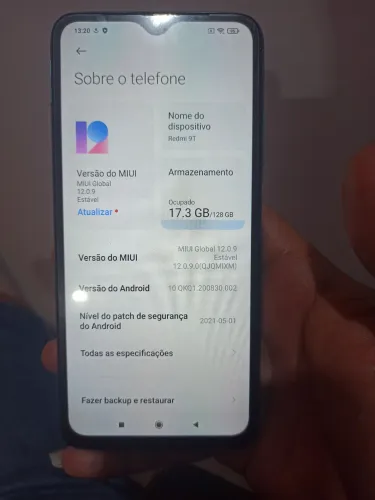 Redmi 9t conservado funcionando tudo