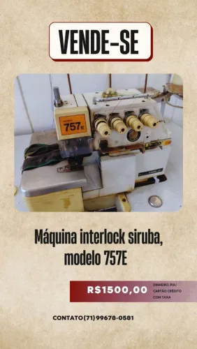 Máquinas de costura industrial e semi industrial em perfeitas condições