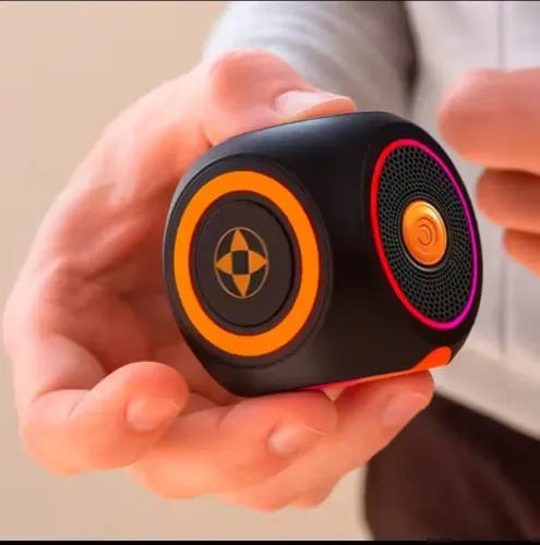 Caixa de som Bluetooth giratória rgb 